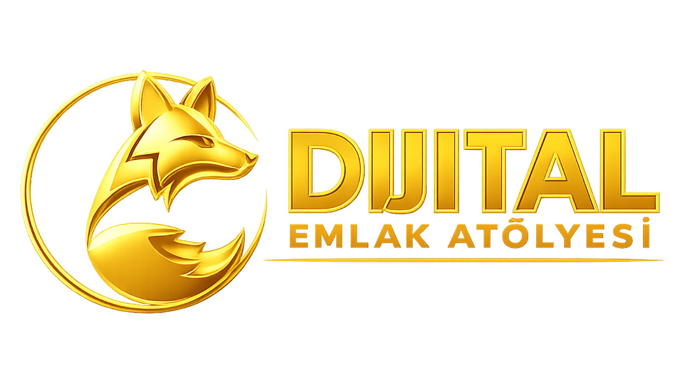 Dijital Emlak Atölyesi — orijinal altın tilki logolu marka